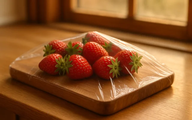 Transparent cellulose glycerol food packaging