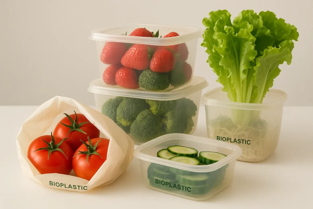 Next-generation bioplastic food packaging