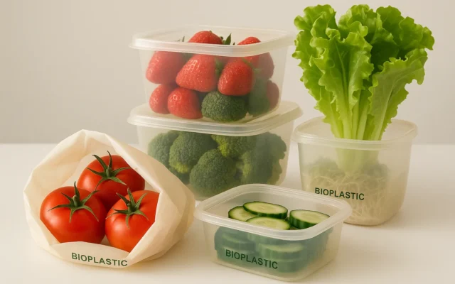 Next-generation bioplastic food packaging
